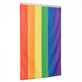 Vibrant 5-ft Rainbow Pride Flag with Grommets